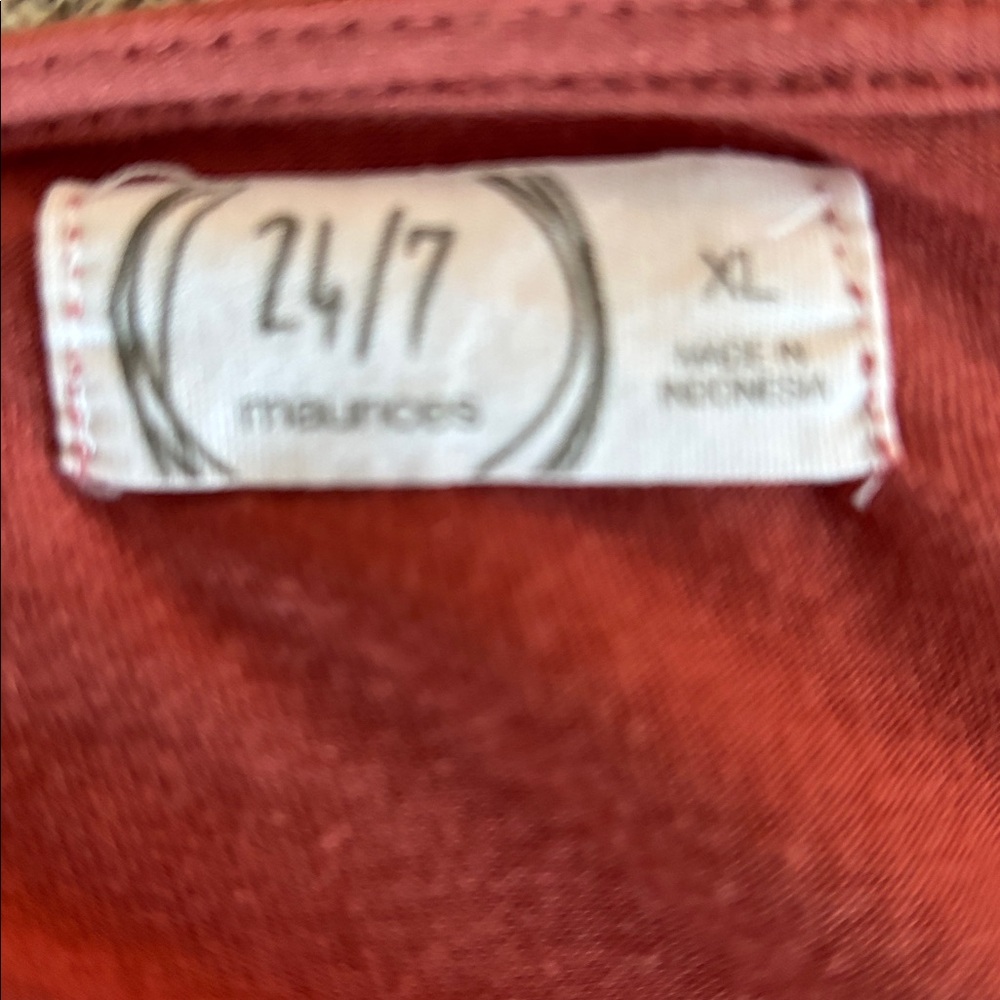 Maurices Rust V-Neck dress size XL - Picture 3 of 3
